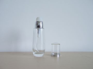 25ml pulvérisant les bouteilles en verre vides pour des cosmétiques de base avec la pompe et le chapeau de POIDS